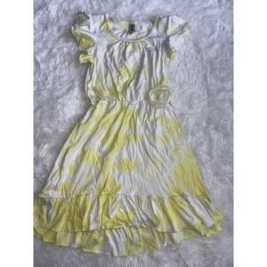 Mignonne Girls Sz. 8 Yellow Tie Dye Knit Dress. Adorable